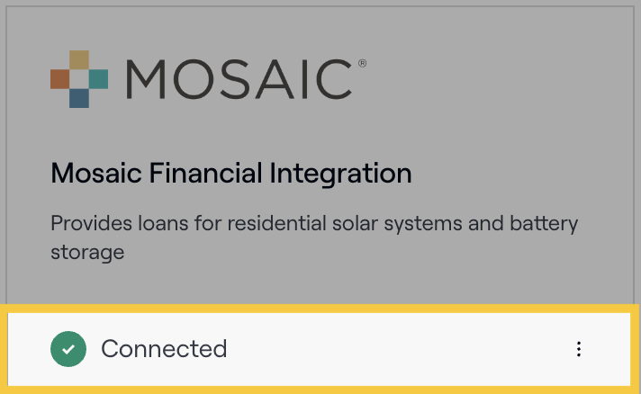 mosaic financing login